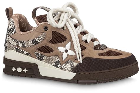 lv sk8|louis vuitton skate sneakerbrown snakeskin.